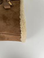 Sac de jour Saint Laurent grand modèle en daim et fourrure - Photo 9