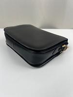 Sac Céline triomphe calèche en cuir noir vintage - Photo 9