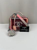 Sac bandoulière Vanity Chanel PVC et cuir rose - Photo 4