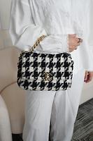 Sac bandoulière Chanel 19 tweed - Photo 2