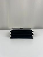 Sac bandoulière Saint Laurent Sunset en cuir noir bijouterie noir - Photo 9
