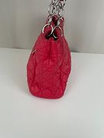 Sac à main Lady Dior Soft cuir rose - Photo 5