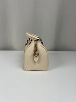 Sac Louis Vuitton Speedy 20 en cuir empreinte beige avec bandoulière - Photo 7
