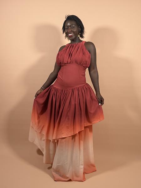 Robe à volant 