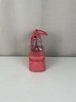 Sac Chanel Vanity Flap en cuir rose cuir et PVC pièce rare - Photo 7