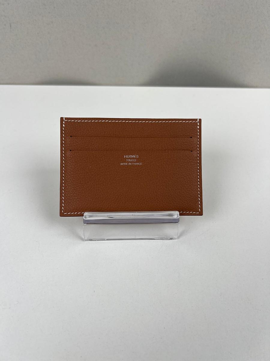Hermès Porte-cartes en cuir marron