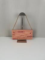 Pochette Chanel pochette tissu rose - Photo 5