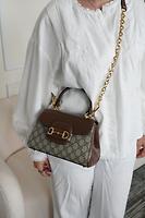 Sac Gucci Horsebit en toile GG et cuir avec anse supérieure - Photo 4