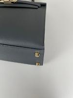 Hermès Kelly 28 Epsom seller Gris misty - Photo 8