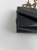 Chanel WOC en cuir noir vintage - Photo 8