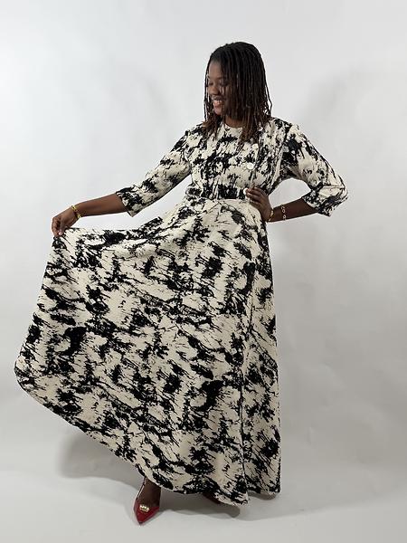 Robe noir et blanc