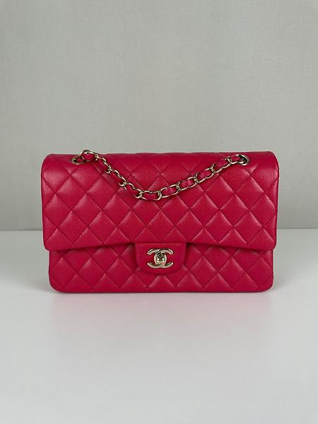 Chanel Timeless medium 25 cuir caviar grainé rose