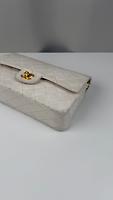 Sac Chanel Timeless vintage en cuir blanc 25 - Photo 8