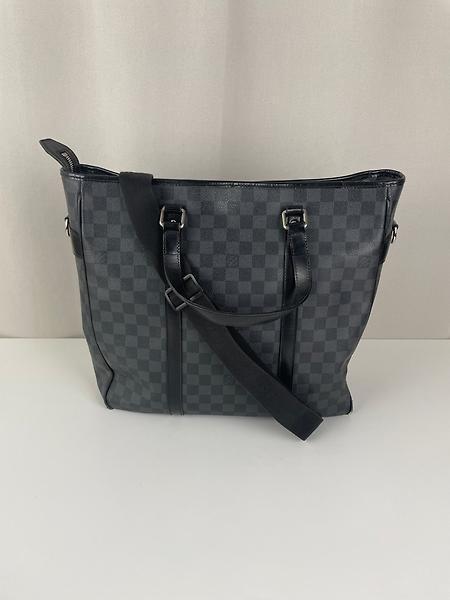 Sac Louis Vuitton Tadao toile damier graphite gris