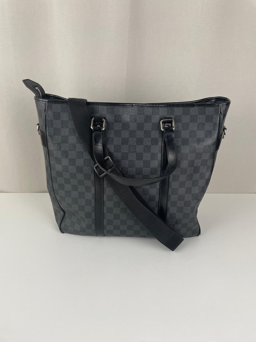 Sac Louis Vuitton Tadao toile damier graphite gris