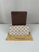 Portefeuille long Louis Vuitton damier azur - Photo 3
