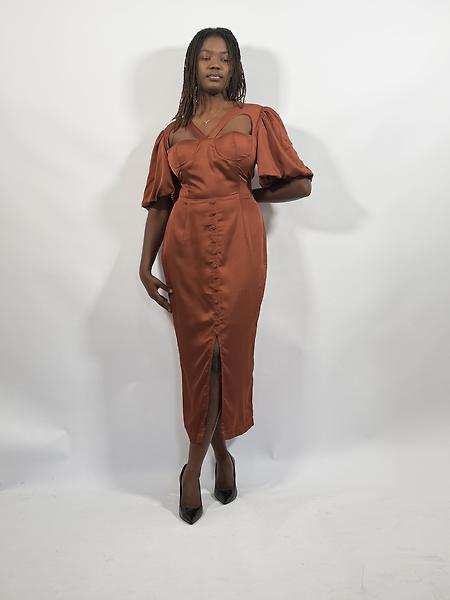 3/4 length dress