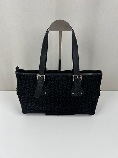 Sac Mini Cabas Céline en nubuck et cuir noir