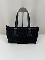 Sac Mini Cabas Céline en nubuck et cuir noir - Photo 1