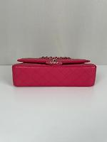 Chanel Timeless medium 25 cuir caviar grainé rose - Photo 8