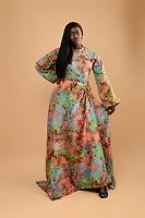 Multicolored cotton dress - Photo 1