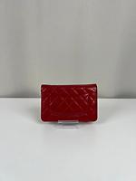 Sac bandoulière Chanel WOC en cuir rouge - Photo 5