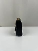 Sac bandoulière Saint Laurent Kate small cuir grainé grain de poudre noir - Photo 6