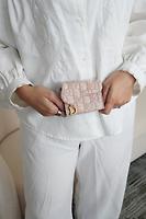 Portefeuille bi-fold Dior oblique rose - Photo 2