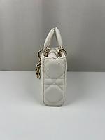 Sac bandoulière Dior Lady D-Joy médium blanc en tissu - Photo 8