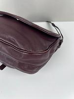 Sac bandoulière Bottega Veneta en cuir Intrecciato bordeaux - Photo 7