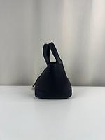 Sac à main Hermès Picotin 18 bleu marine caban avec bijouterie palladium - Photo 6