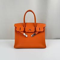 Sac Hermès Birkin 30 orange cuir togo - Photo 10