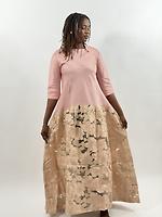 Robe rose brocard - Photo 1
