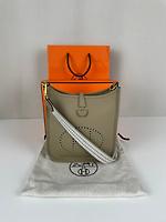 Sac Hermès Mini Evelyne TPM 16 en cuir beige marfa - Photo 3