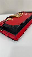 Sac Louis Vuitton petite malle cuir épi rouge - Photo 10