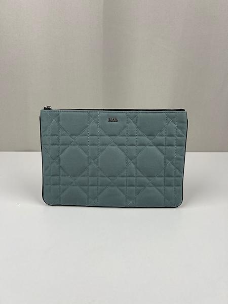 Pochette Dior en tissu bleu