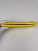 Portefeuille long Chanel cuir jaune - Photo 6