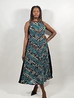 Robe dentelle et wax - Photo 1