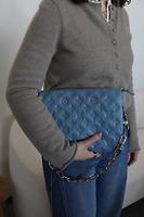 Sac Coussin en cuir bleu Louis Vuitton - Photo 3