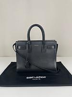 Saint Laurent Sac de Jour Nano cuir noir - Photo 4
