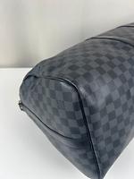 Sac de voyage Louis Vuitton Keepall 55 Damier Graphite avec bandoulière - Photo 7