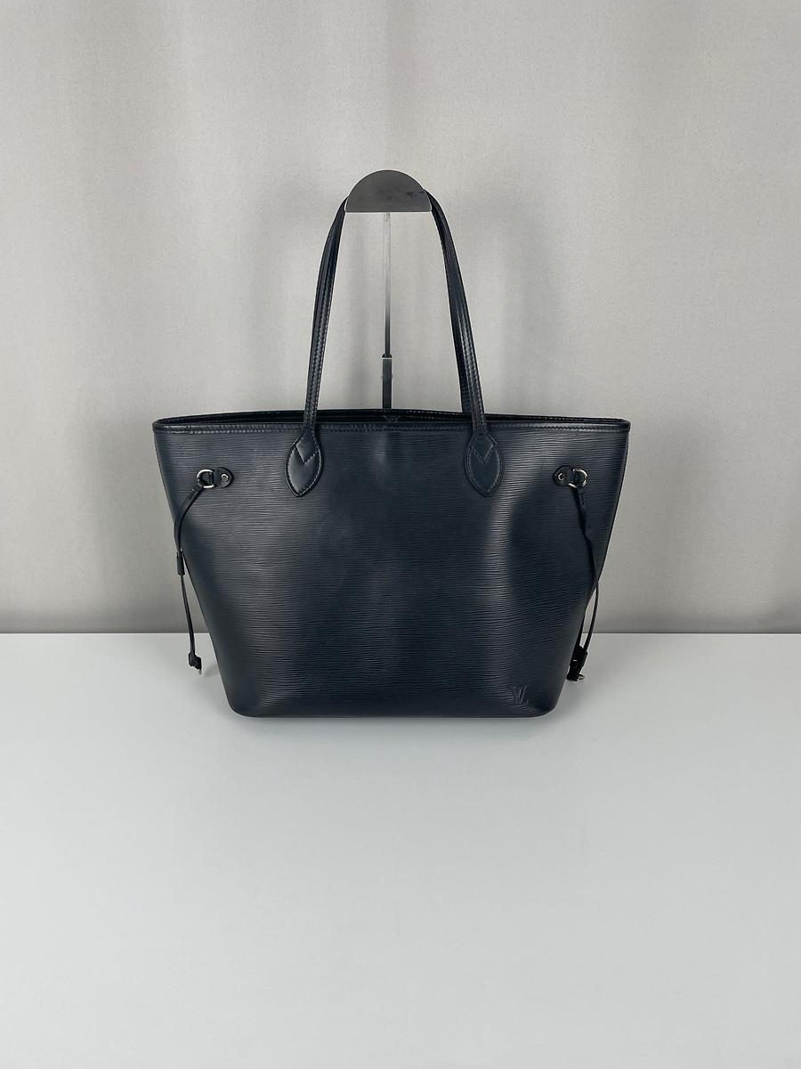 Sac cabas Louis Vuitton Neverfull MM cuir épi noir de2018