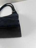 Sac porté épaule Gucci Jackie toile GG noire vintage - Photo 8