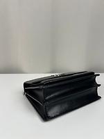 Sac bandoulière Saint Laurent Sunset cuir noir - Photo 9