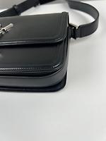 Sac bandoulière Saint Laurent Solferino cuir noir - Photo 9
