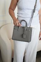 Saint Laurent Sac de jour baby gris - Photo 3