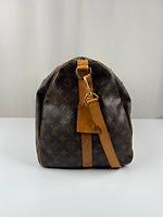 Sac de voyage Keepall 55 Louis Vuitton en toile monogram avec bandoulière - Photo 4
