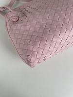 Sac Bottega Veneta Cuir rose intrecciato - Photo 8