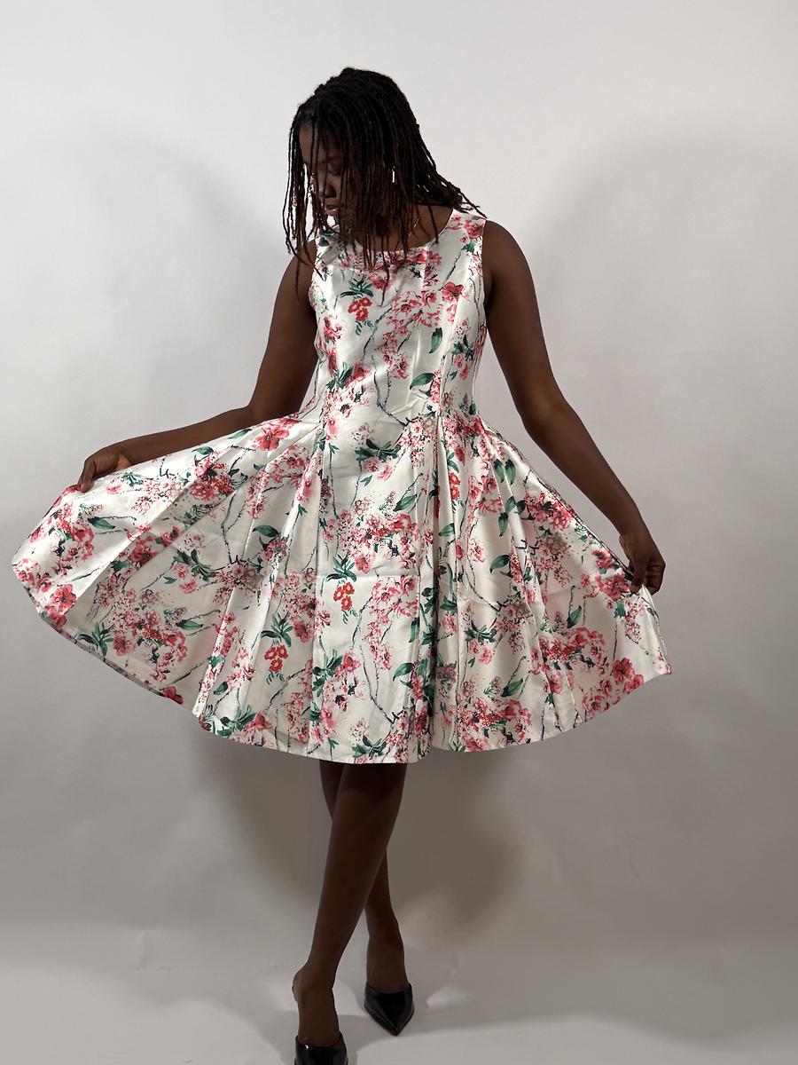White floral dress