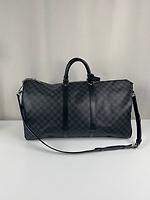 Sac de voyage Louis Vuitton Keepall 55 Damier Graphite avec bandoulière - Photo 3